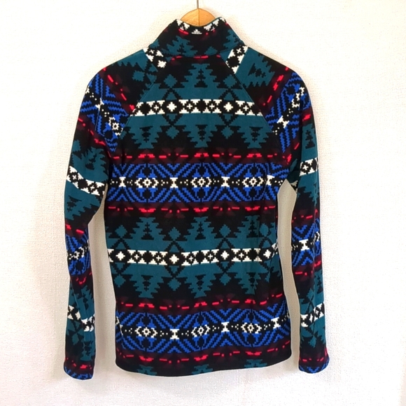 Eddie Bauer Women's Aztec 1/4 Zip Micro Fleece Lightweight Pullover Size Medium - Picture 5 of 10